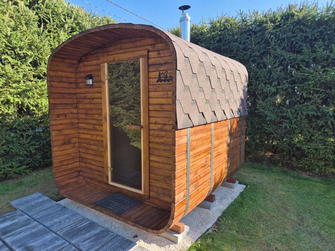 Sauna zewnętrzna + piec + MONTAŻ z DOJAZDEM