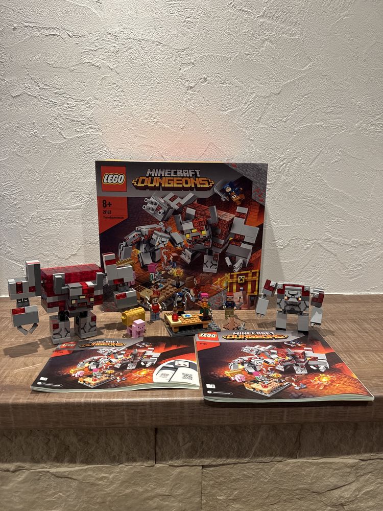 Lego 21163 klocki oryginal Minecraft Dungeons Bitwa o czerwony kamień
