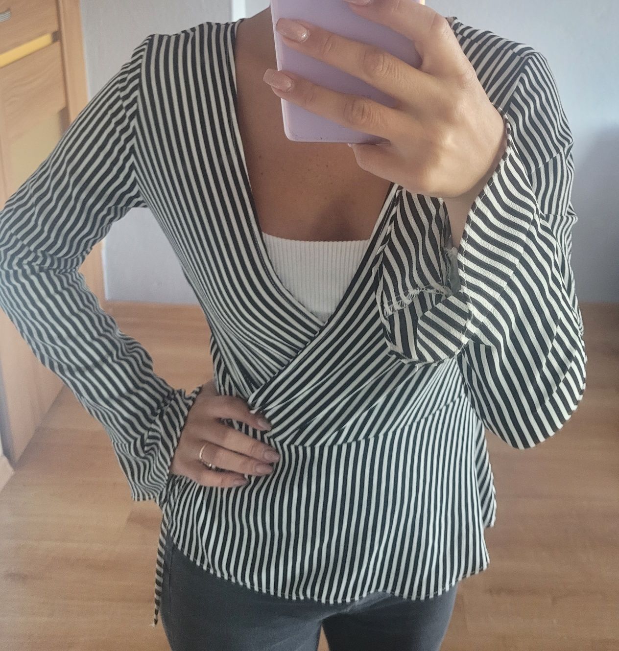 Bluzka koszulowa w paski