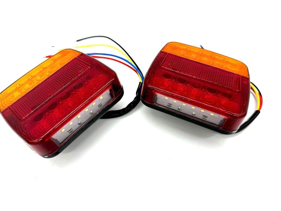 Lampy tylne do przyczepki Led 12V homologacja E11 4 funkcje