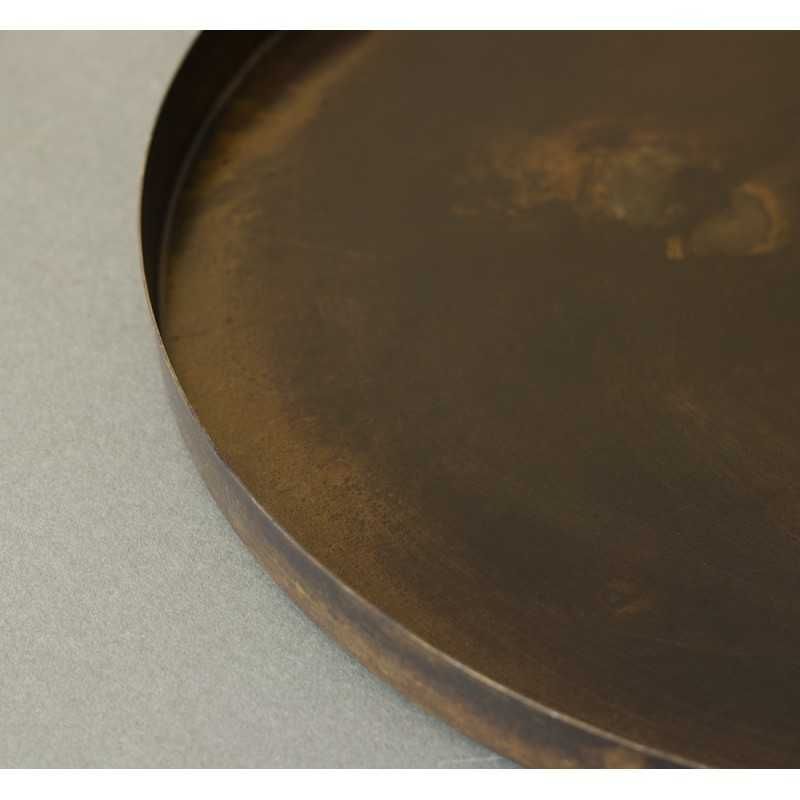 Taca metalowa antyczny brąz średnica 30,5 cm