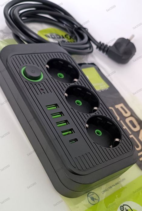 Удлинитель + сетевой фильтр + 4 usb-порта