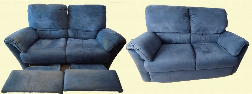 2 Sofás Divani & Divani - um deles tem duplo Relax