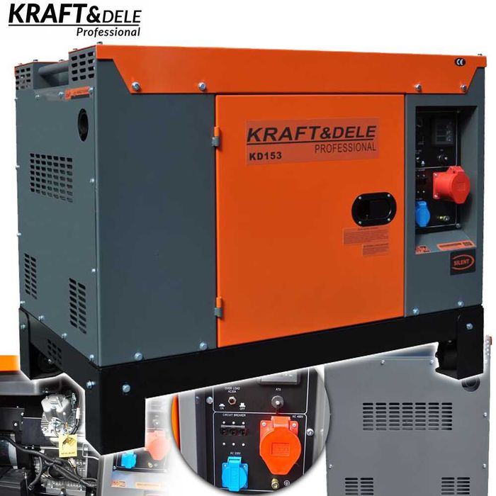 KRAFT&DELE Agregat Prądotwórczy Generator Prądu 15500w 220/400v KD153