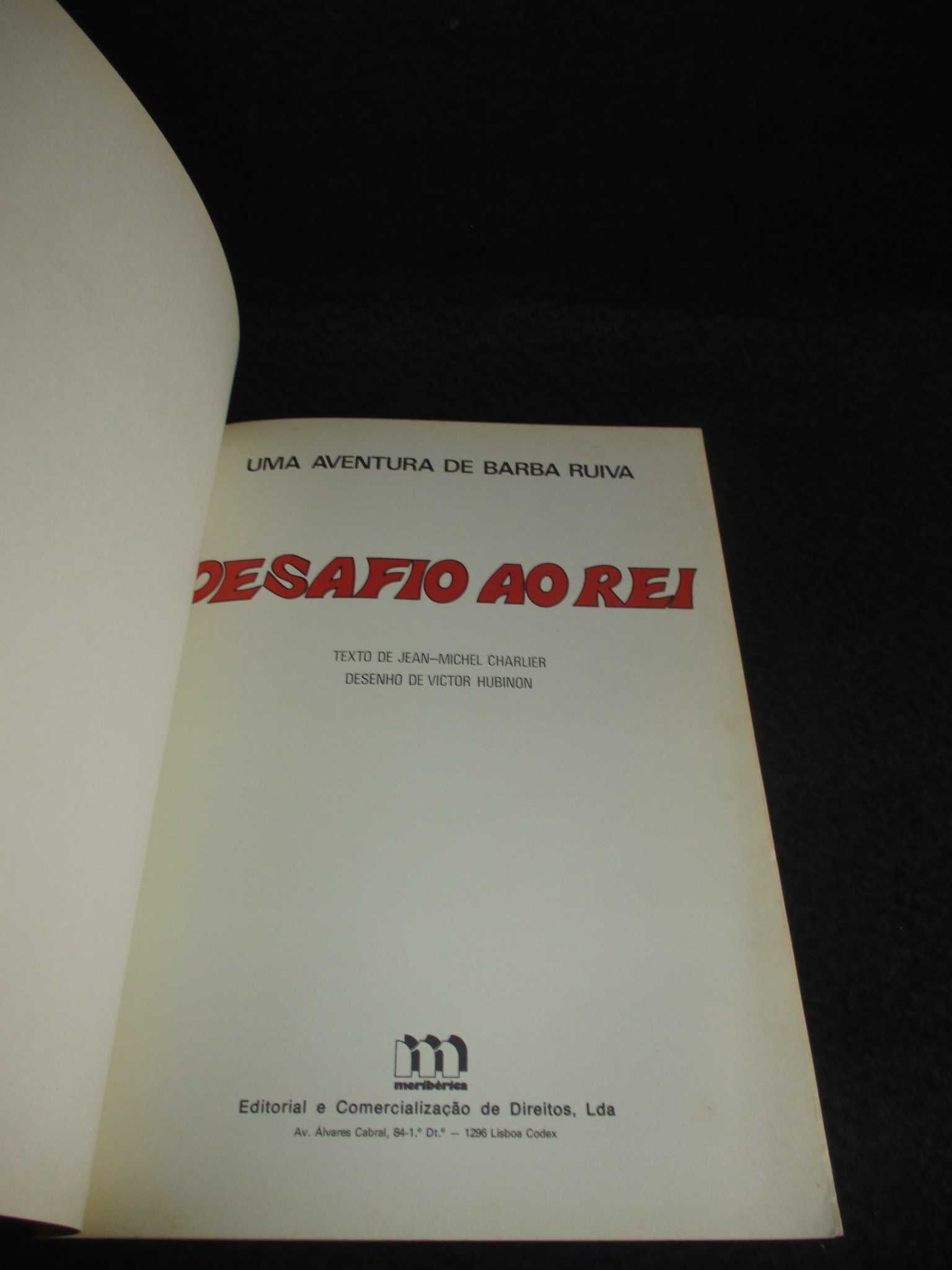 Livro BD Desafio ao Rei Uma Aventura de Barba Ruiva