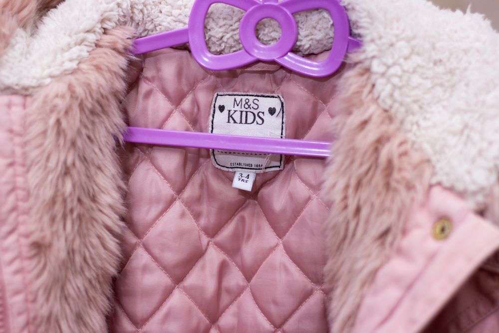 Зимова парка на дівчинку