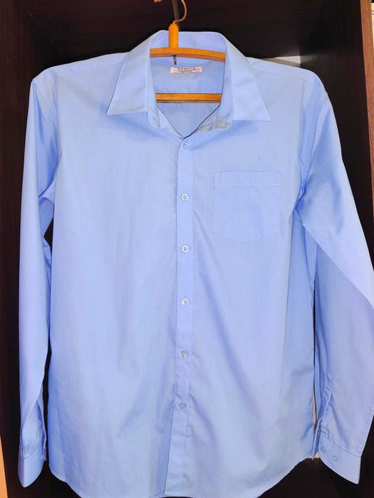 Рубашка сорочка блакитна чоловіча