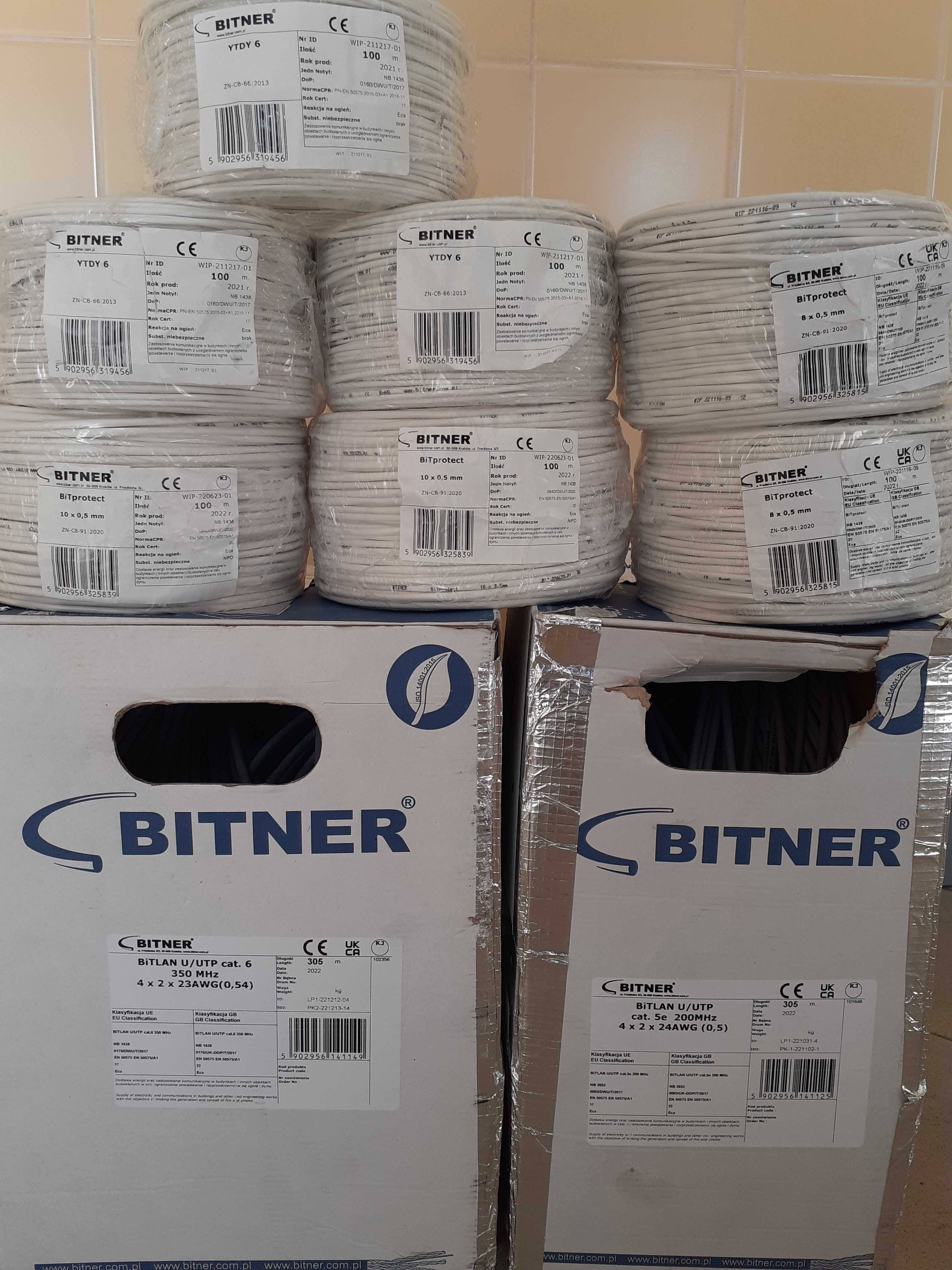 Bitner cat5e, 6 Bitsat Bitprotect NKT 3x1,5 3x2,5