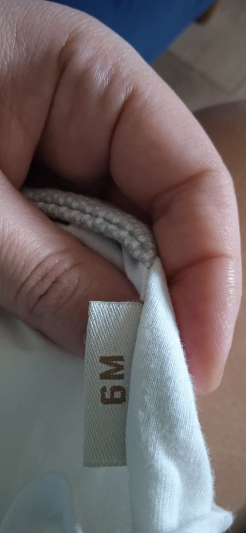 Koszulka t-shirt wizytowa z muszką wiek 6 miesięcy