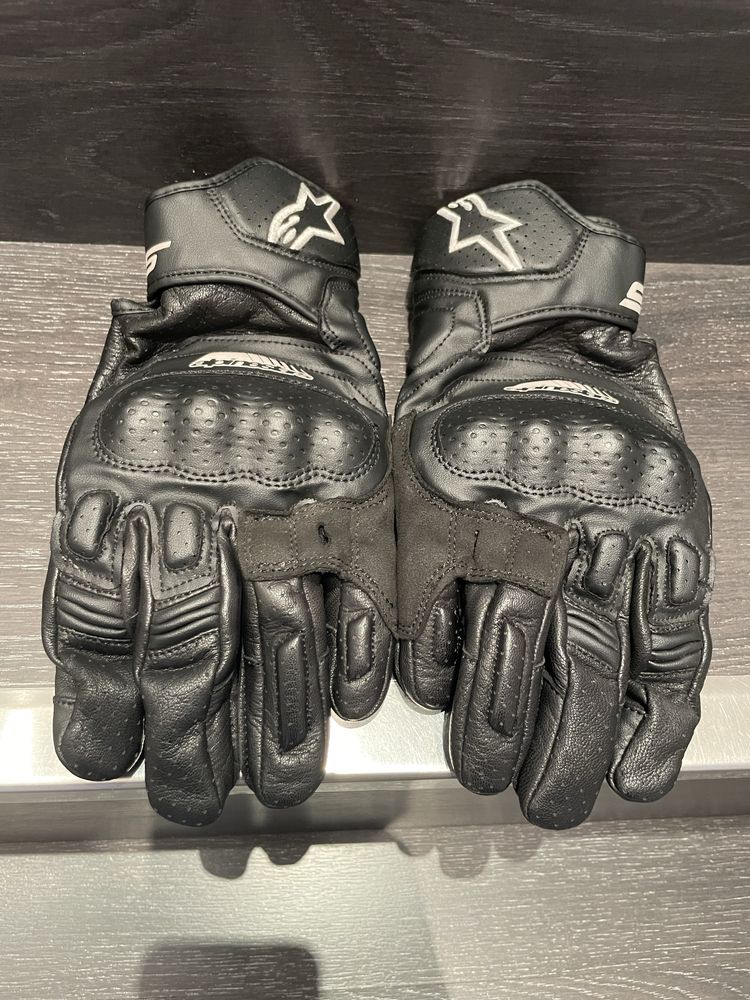 Luvas Alpinestars SP-5 NOVAS!! Tamanho L Pele e protecoes em carbono