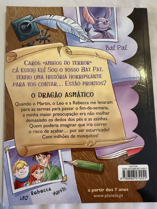 Livro “Bat Pat: O Dragão Asmático” | Infantil | Novo | Ilustrado