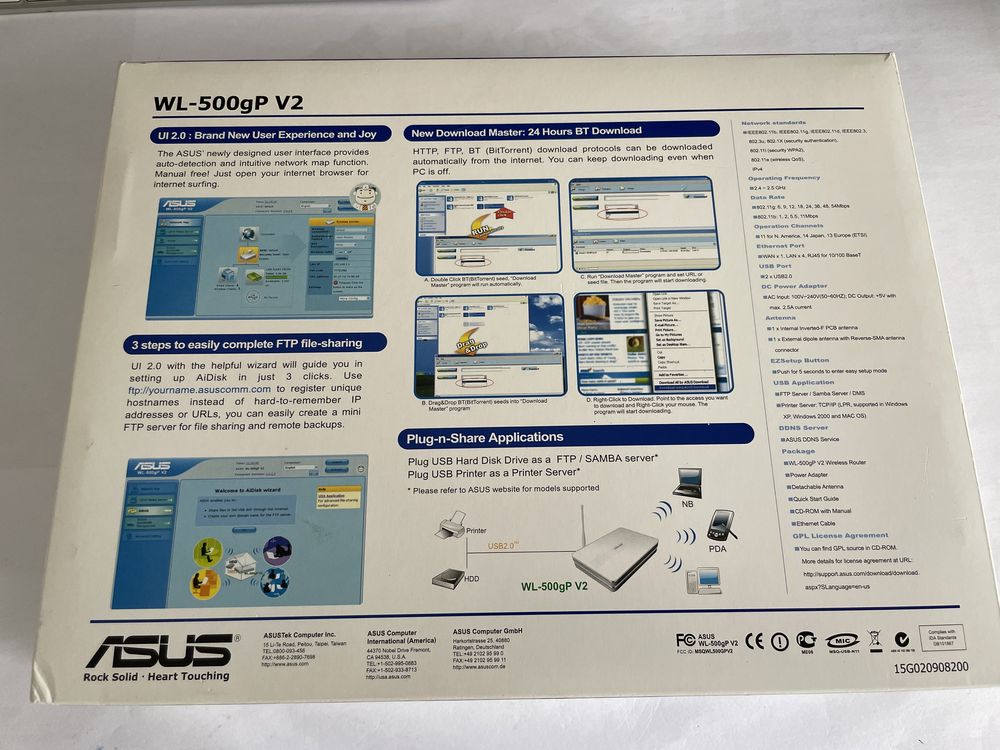 Router Asus WL-500gP V2