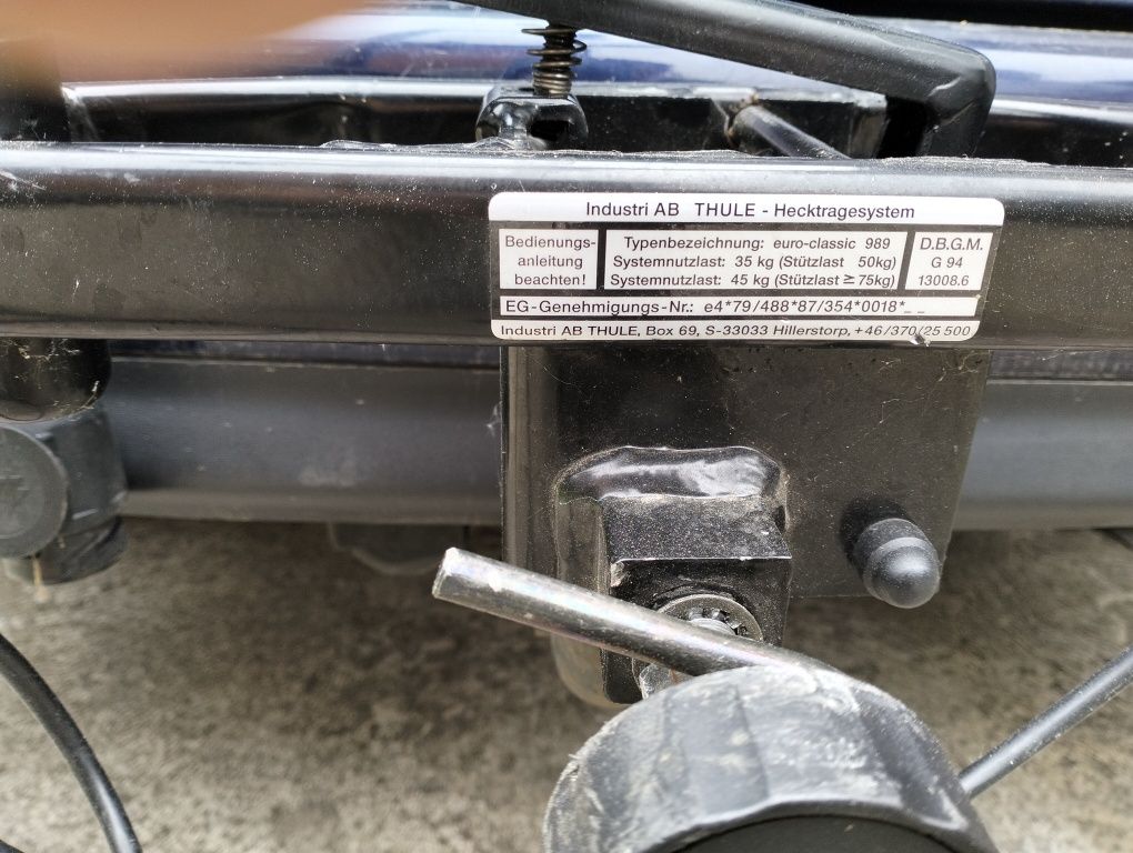 Bagażnik rowerowy Thule na dwa rowery