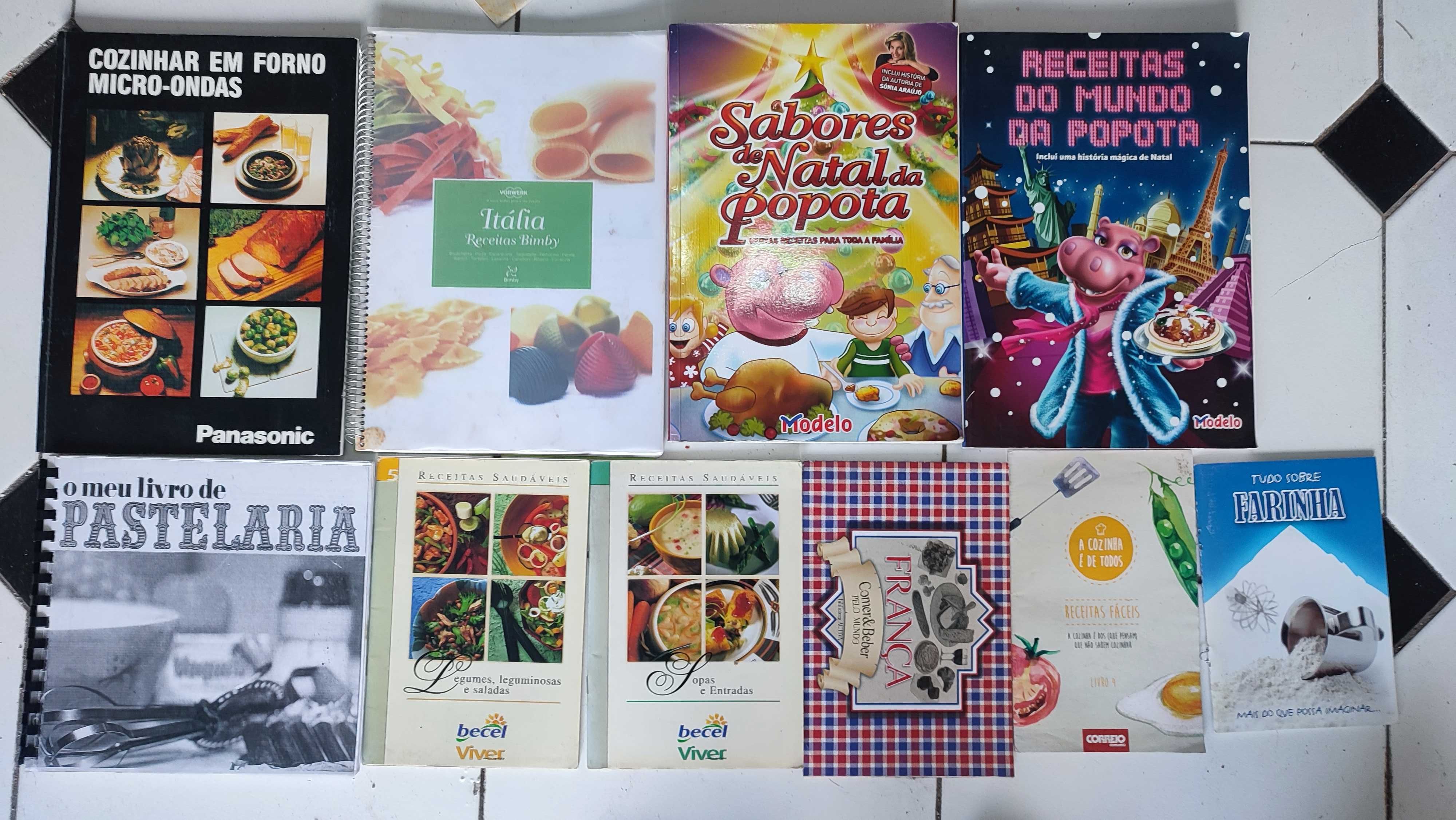 Lote 38 livros de culinária diversos