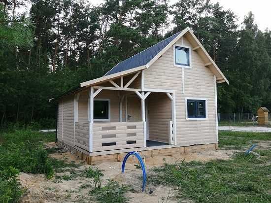 domek drewniany ,domek letniskowy, ogrodowy, do 35m2, poddasze