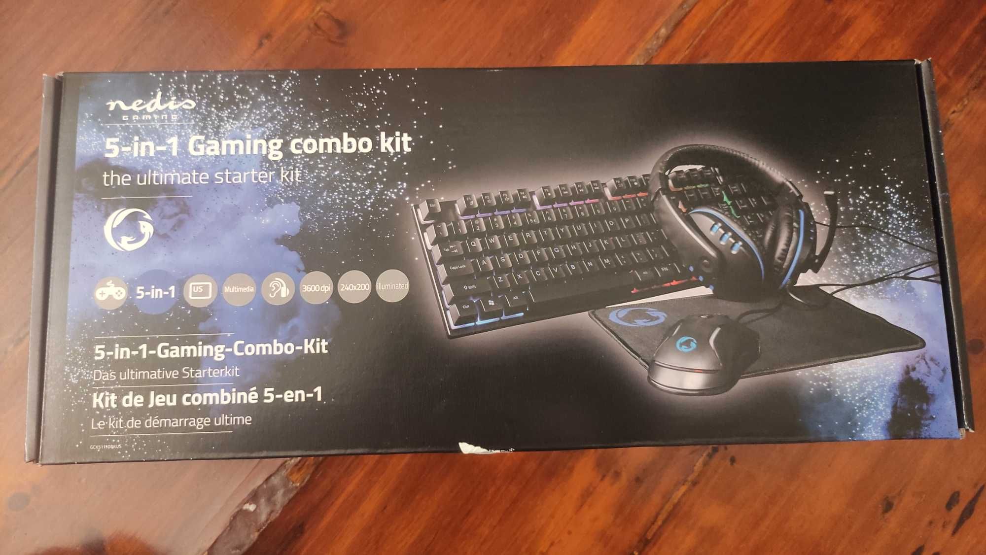5 em 1 Gaming combo kit - NEDIS