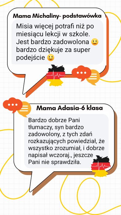 Korepetycje z niemieckiego dla Uczniów 4-8 SP i szkoły średniej