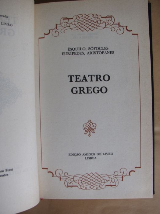 Teatro Grego de Ésquilo, Sófocles / Ensaios de Michel de Montaigne