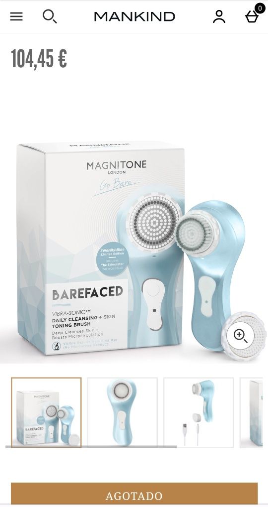 Аппарат для чистки лица Magnitone Barefaced FACIAL CLEANSE BRUSH