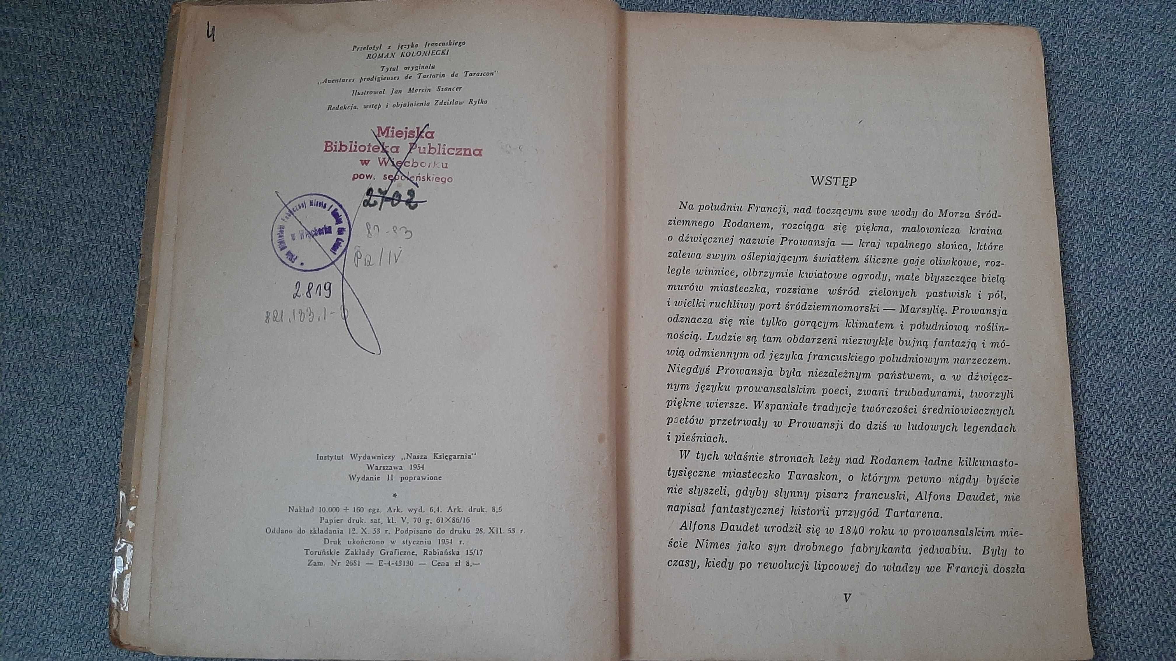 Tartaren z Taraskonu Alfons Daudet il. Jan Marcin Szancer
