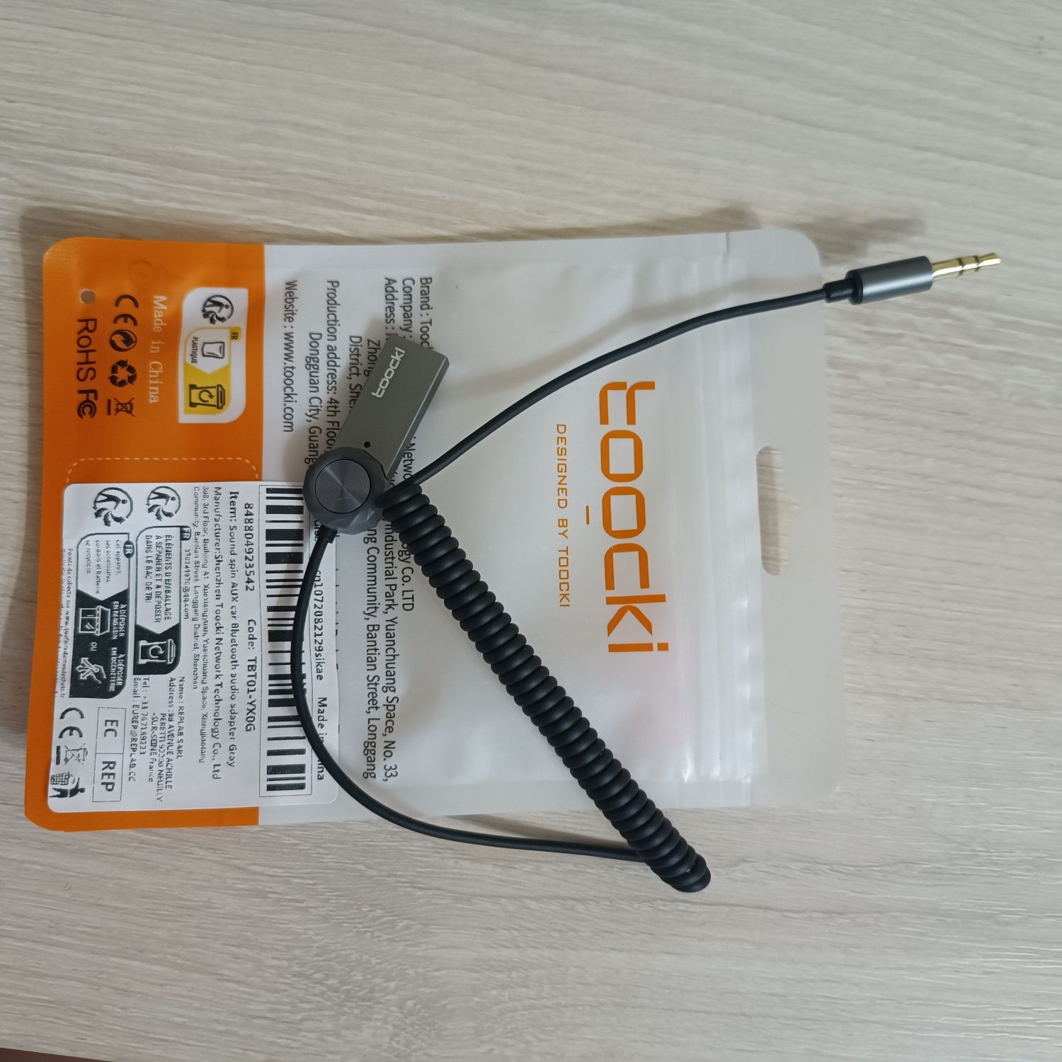Адаптер Aux Bluetooth Toocki