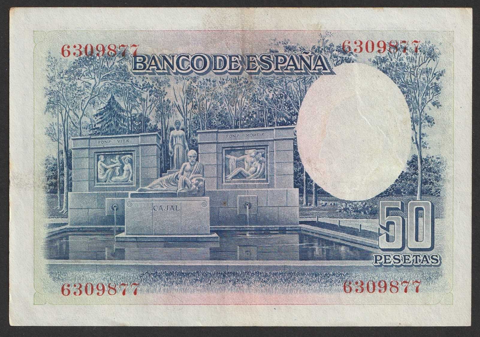 Hiszpania 50 peset 1935 - Ramon Cajal - 63