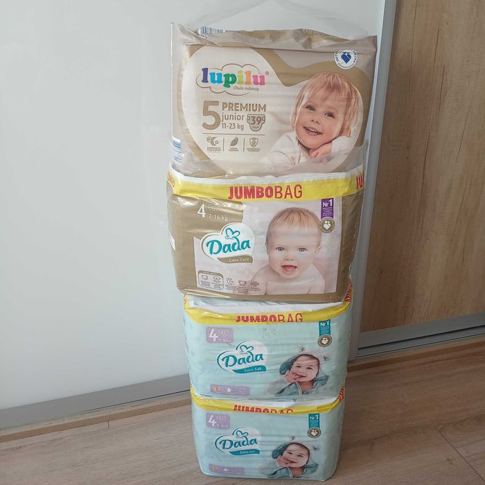 Pampersy Dada 4 i Lupilu 5
