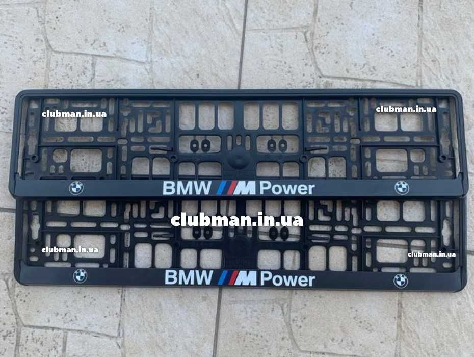 Рамка номерного знака BMW (БМВ) M-POWER, Ромки номера БМВ