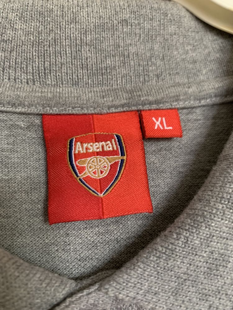 Arsenal Londyn oryginalna koszulka polo XL SLab szara męska