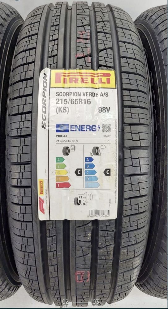 215/65r16 Pirelli Scorpion Verde A/S 98V XL