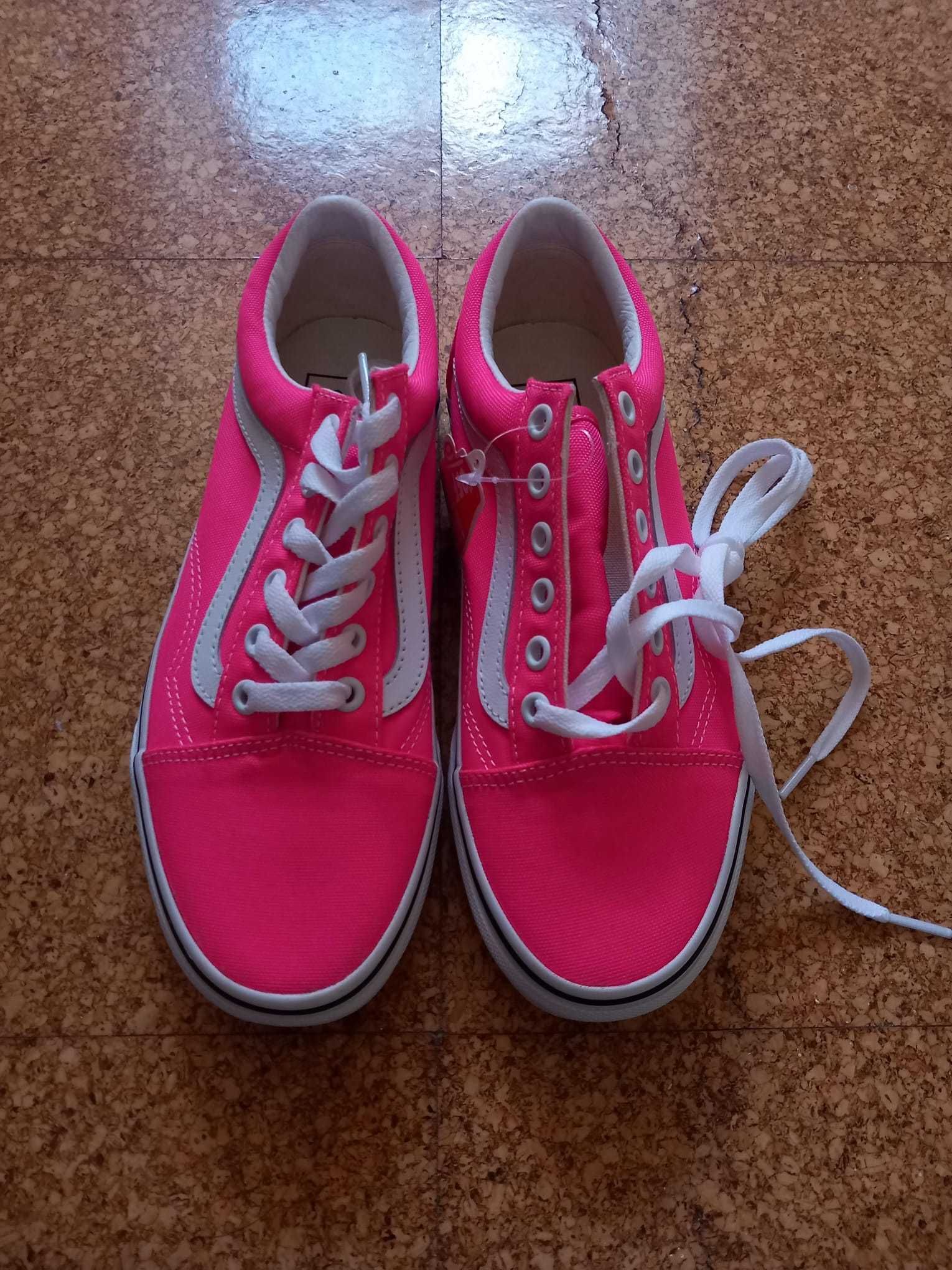 Vans Old Skool Rosa Néon - EUR 37 - Nunca Usados