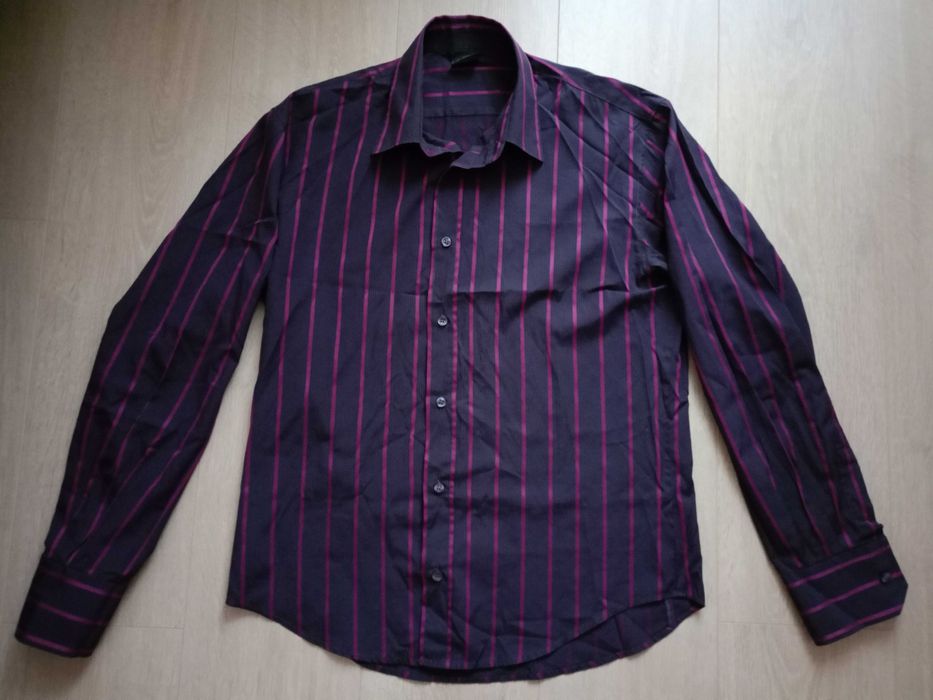 Сорочка чоловіча VD ONE колір фіолетовий в полоску розмір L