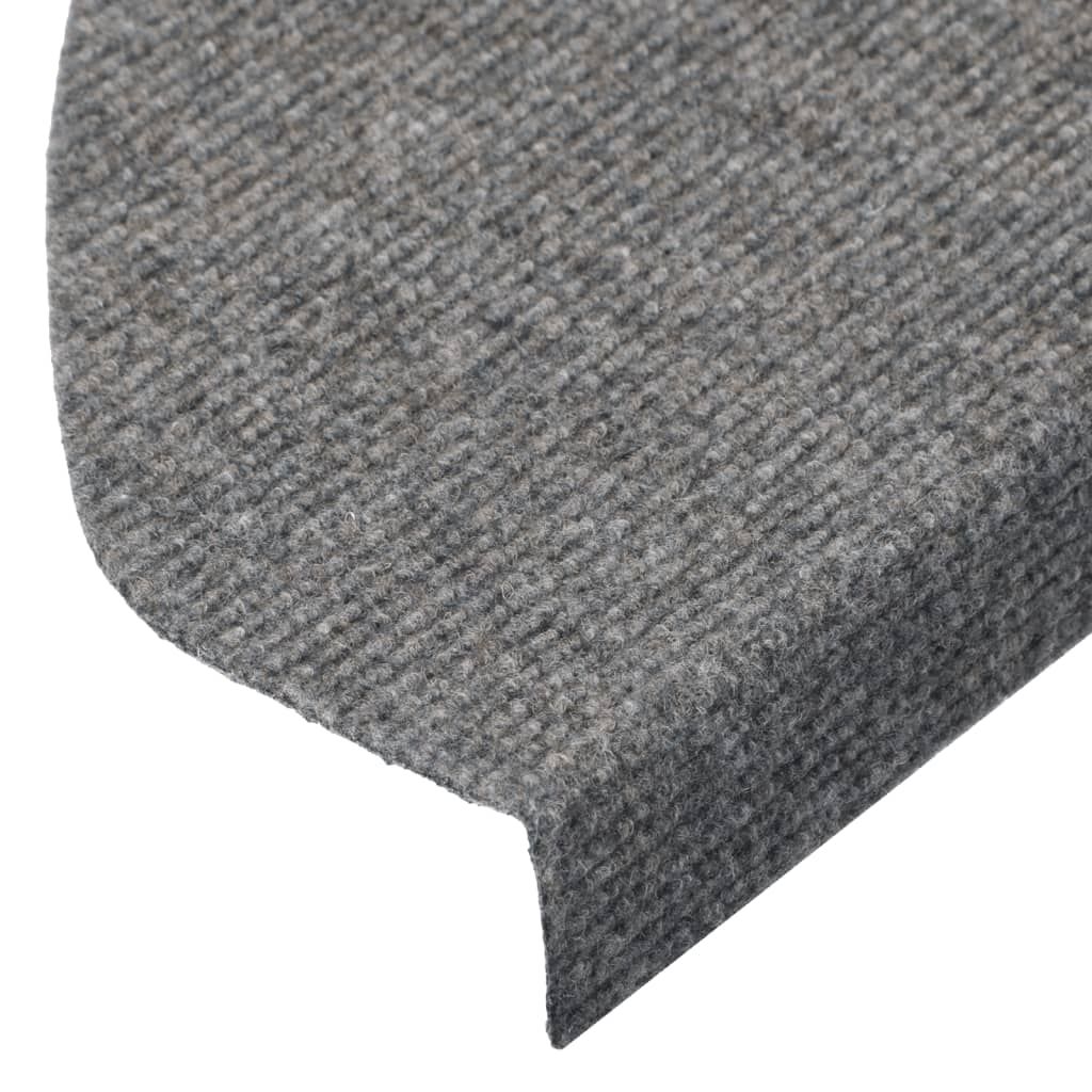 Vidaxl Samoprzylepne Nakładki Na Schody, 15 Szt., 65X22,5X3,5Cm Szare