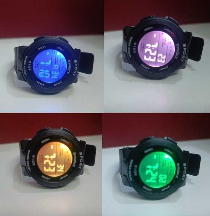 Zegarek damski Synoke elektroniczny cyfrowy sportowy LED datownik WR50