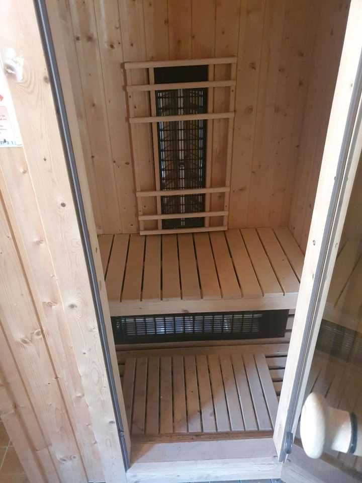 sauna kabina szklane drzwi kontrola temperatury 1-2 osobowa