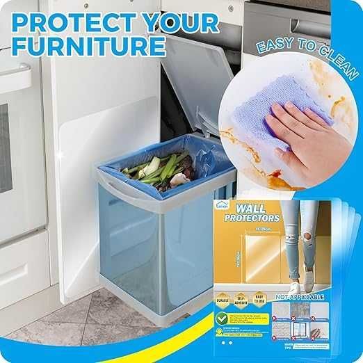 Samoprzylepna przezroczysta folia ochronna na ścianę 4szt.36x28 (221b)