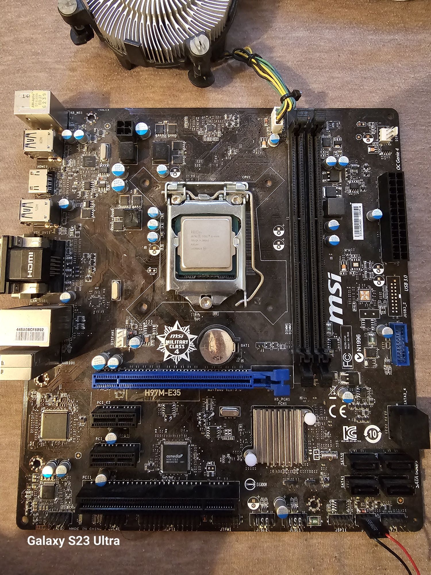 MSI H97M-E35 i intel I5-4460