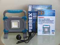 Прожектор 220в и аккумуляторный 20\40в USB зарядка Ferrex Германия