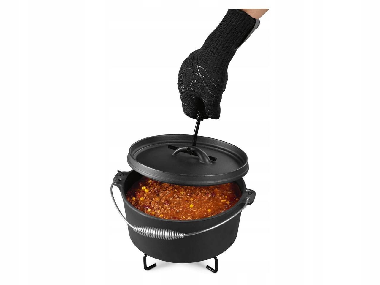 Чугунный казан голландский 3,7 л. grill meister