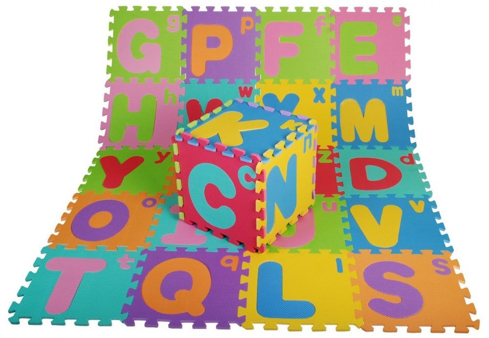 Puzzle Piankowe Litery Dla Dzieci 3+ Pianka Eva + Wielkie Małe Litery