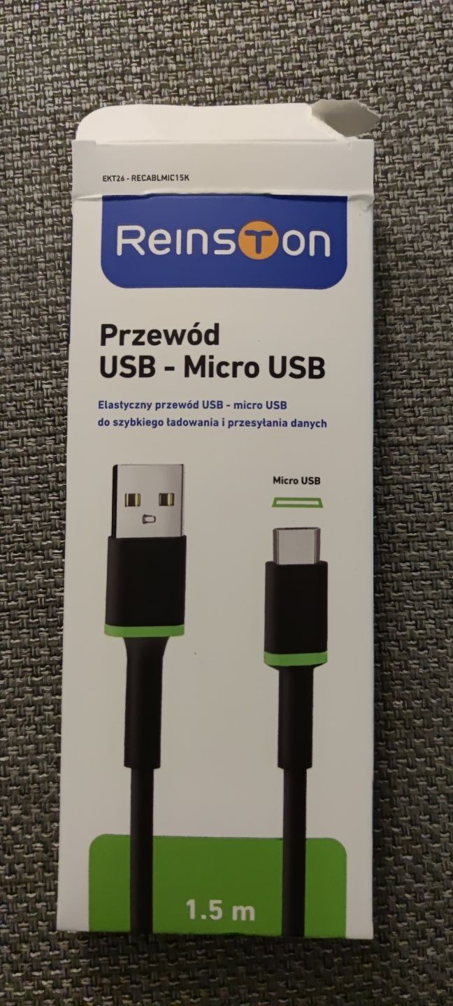 Kabel Przewód USB - Micro USB 1,5m szybki