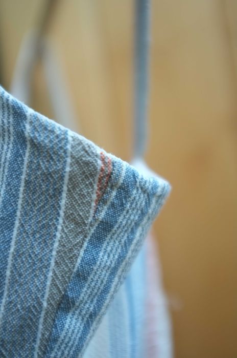 letnia lniana sukienka Cali1850 paski szmizjerka plażowa surfing etno