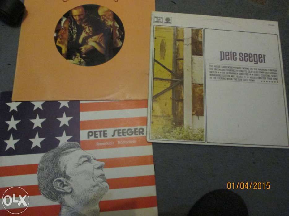 Vinil de Pete Seeger - Ao vivo em lisboa (raro) + 3 LP's