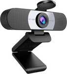 Kamera Internetowa HD 1080P z 2 mikrofonami z osłoną prywatności 674