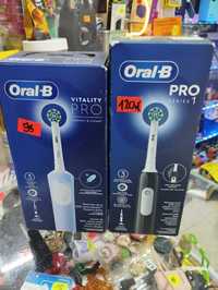 2szt SZCZOTECZKA ORAL-B PRO SERIES 1 czarna i  vitality pro niebieska