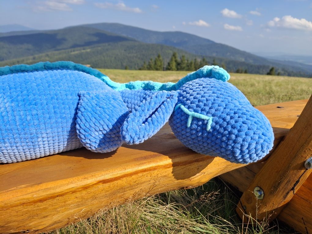 Nessi/Nessie/Potwór/Smok na szydełku