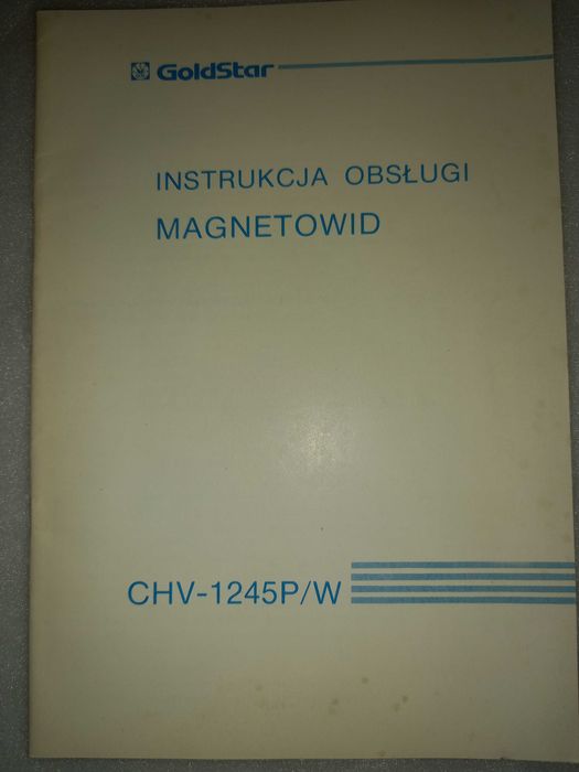Instrukcja Obsługi Magnetowid GoldStar CHV-1245P/W Polskojężyczna