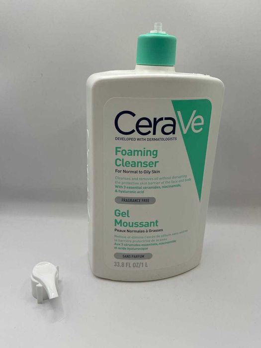 CeraVe - Oczyszczający żel do mycia skóry normalnej i tłustej, 1 litr