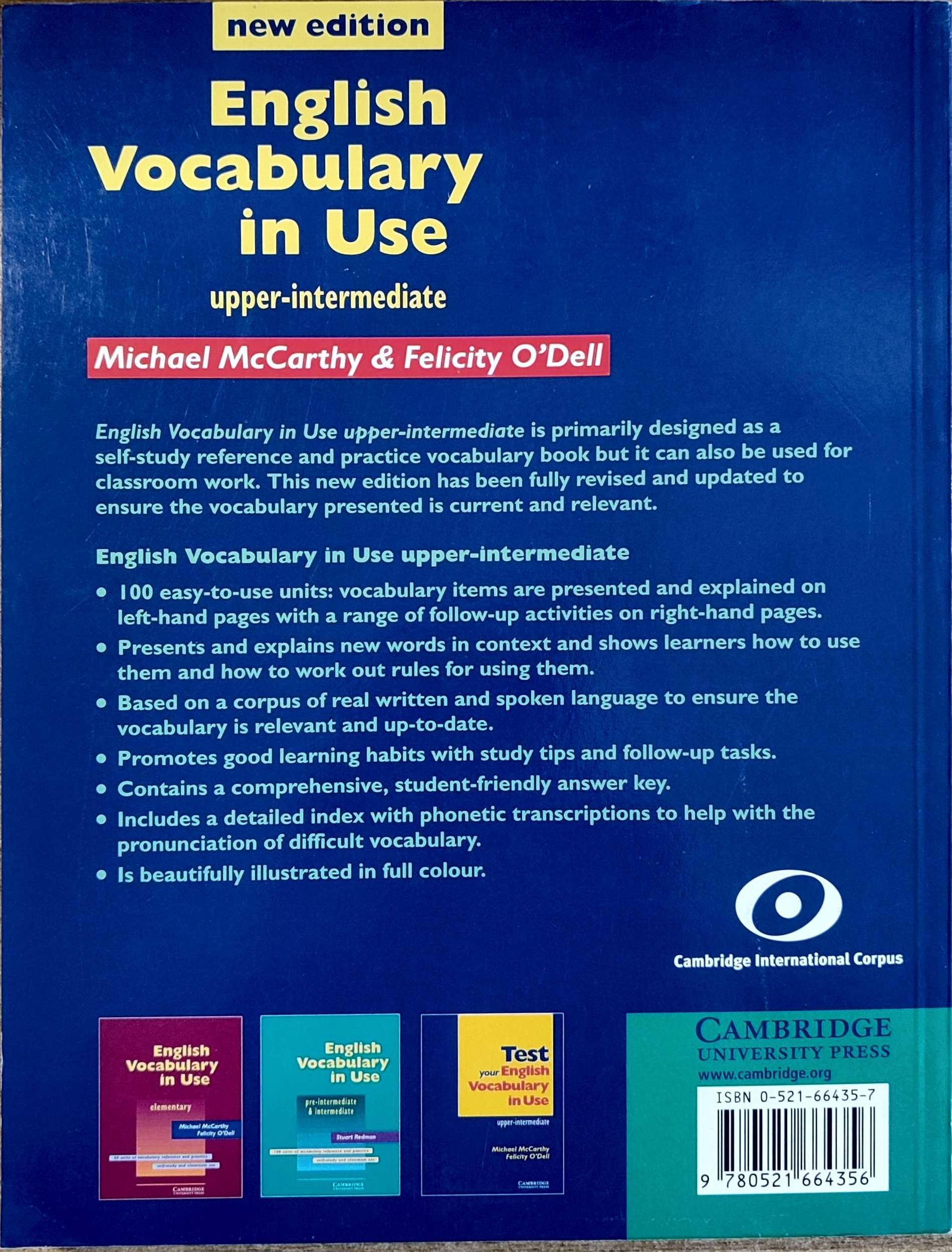 English Vocabulary in Use Upper-Intermediate self-study and classroom