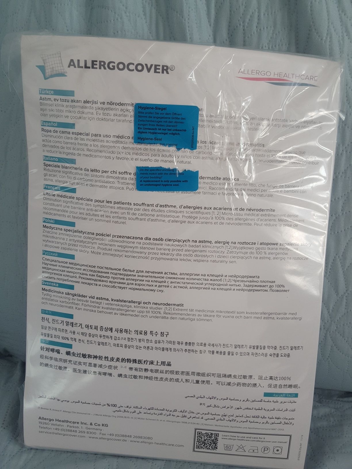 Allergocover evolon poszewka na kołdrę i poduszki